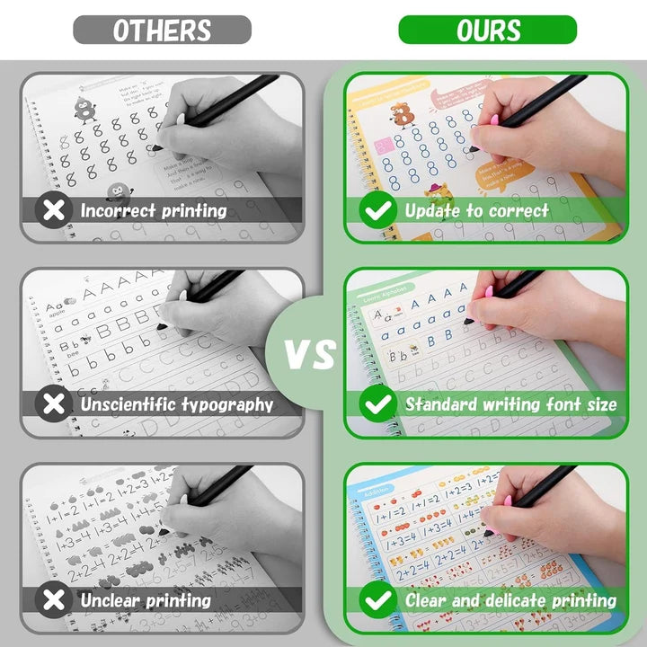 Magic Copybook Set - One Book, Endless Practice!