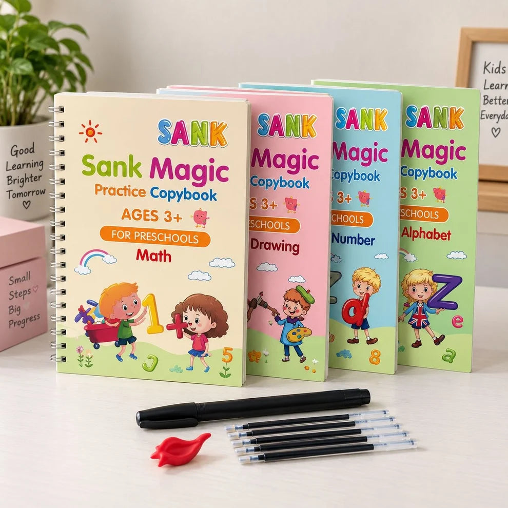 Magic Copybook Set - One Book, Endless Practice!